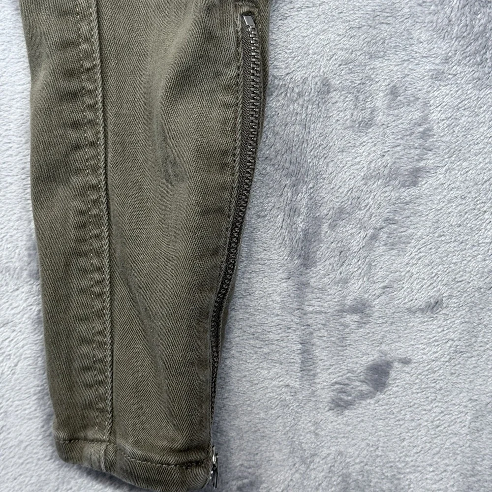 BANANA REPUBLIC Skinny Leg Mid Rise Jeans Women's 26  Stretch‎ Denim zipper leg
